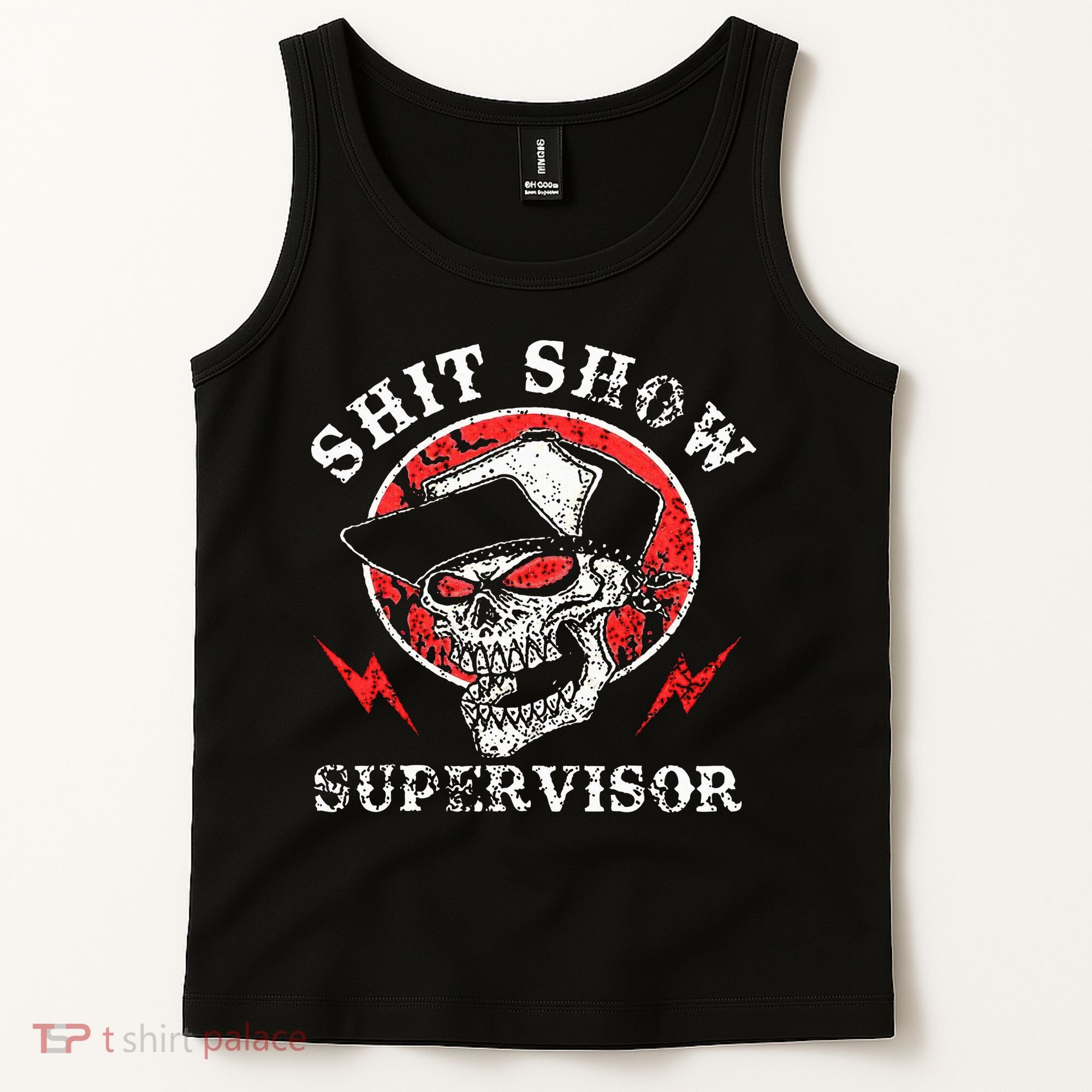 Shit Show Supervisor Skull Tank Top