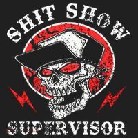 Shit Show Supervisor Skull Golf Towel thumb 3