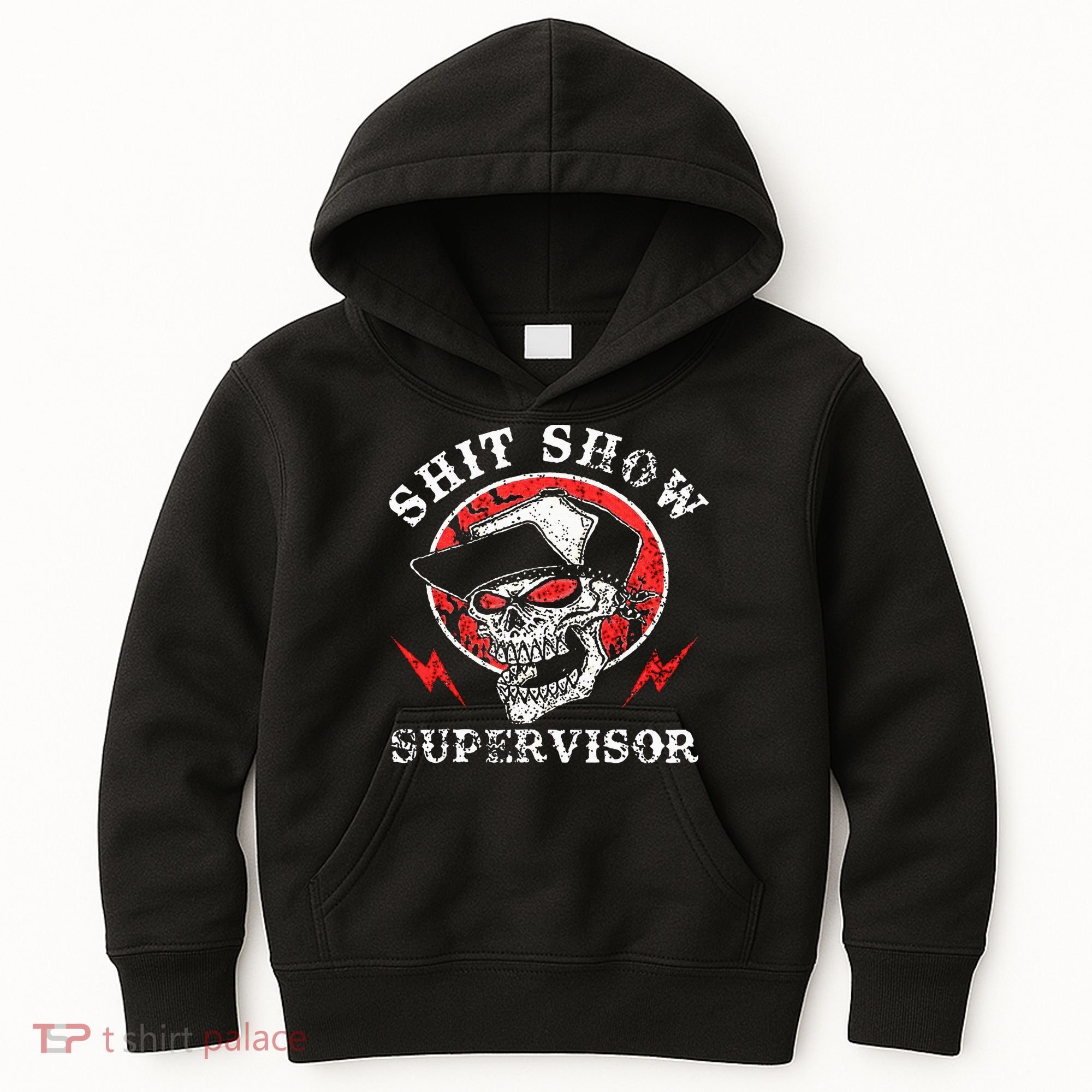 Shit Show Supervisor Skull Kids Hoodie