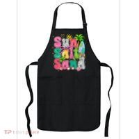 Sun Salt Sand Coquette Bow Palm Summer Vibes Beach Trip Apron thumb 0