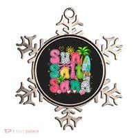 Sun Salt Sand Coquette Bow Palm Summer Vibes Beach Trip Ornament thumb 0