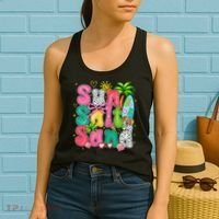 Sun Salt Sand Coquette Bow Palm Summer Vibes Beach Trip Women's Tank Top thumb 2