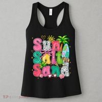 Sun Salt Sand Coquette Bow Palm Summer Vibes Beach Trip Women's Tank Top thumb 3