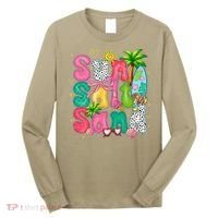 Sun Salt Sand Coquette Bow Palm Summer Vibes Beach Trip Long Sleeve Shirt thumb 0