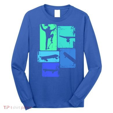 Skater Skateboarder Skateboard Gift Long Sleeve Shirt
