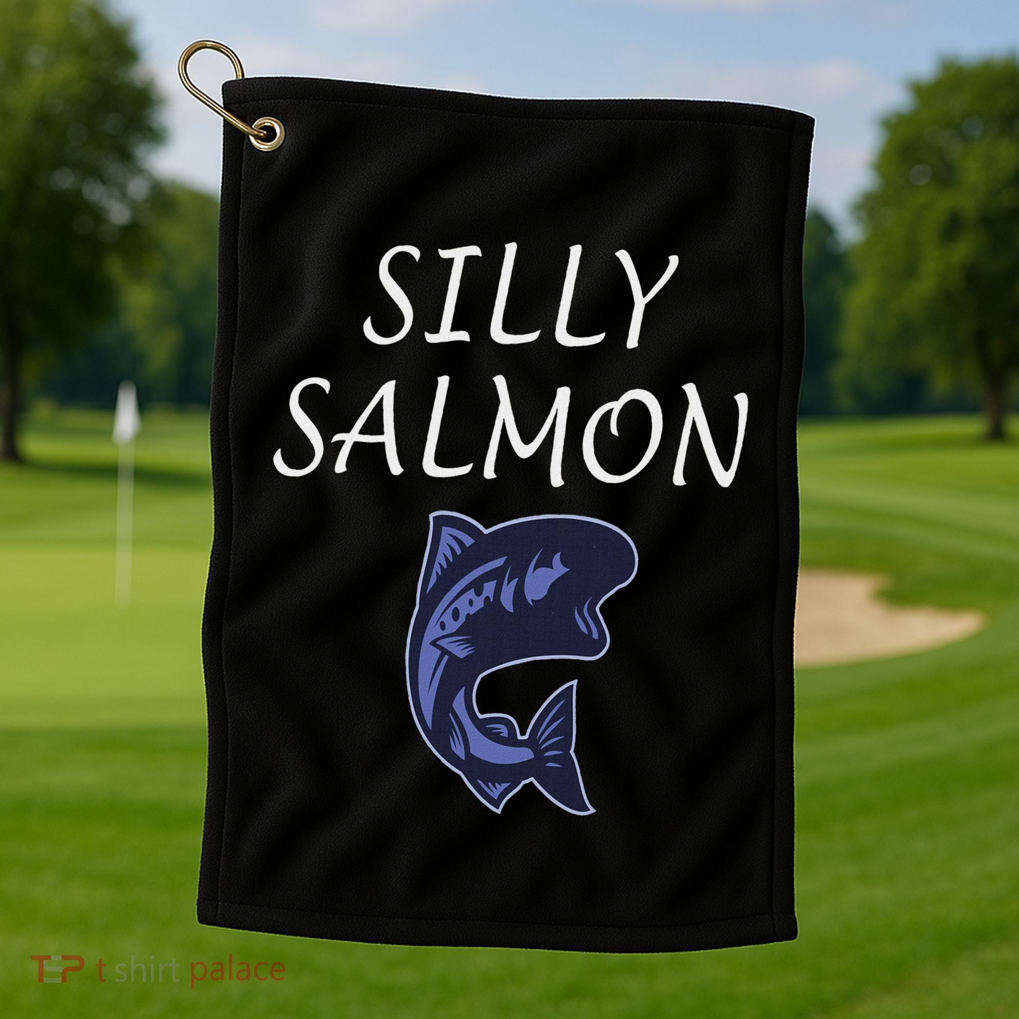 Silly Salmon Golf Towel