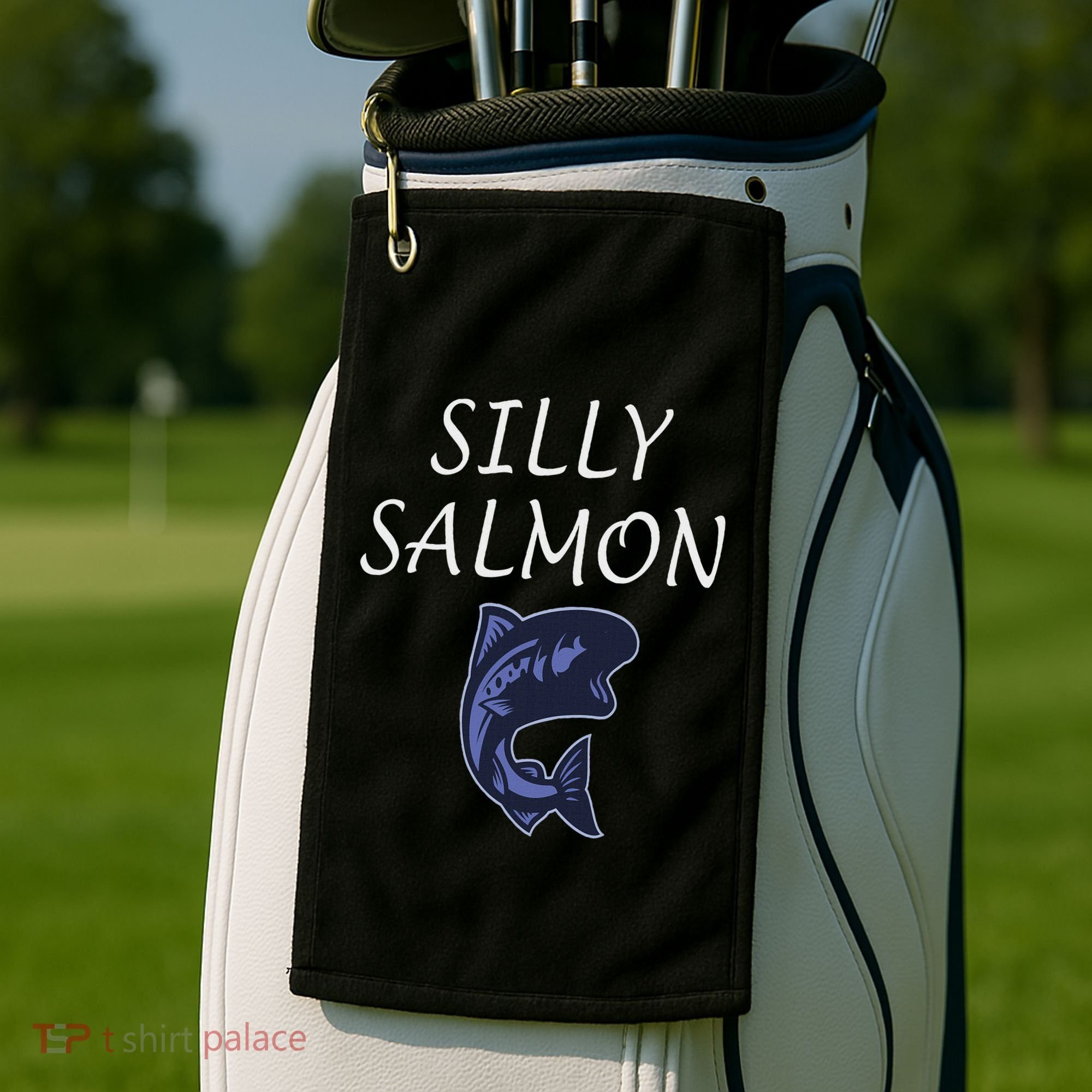 Silly Salmon Golf Towel
