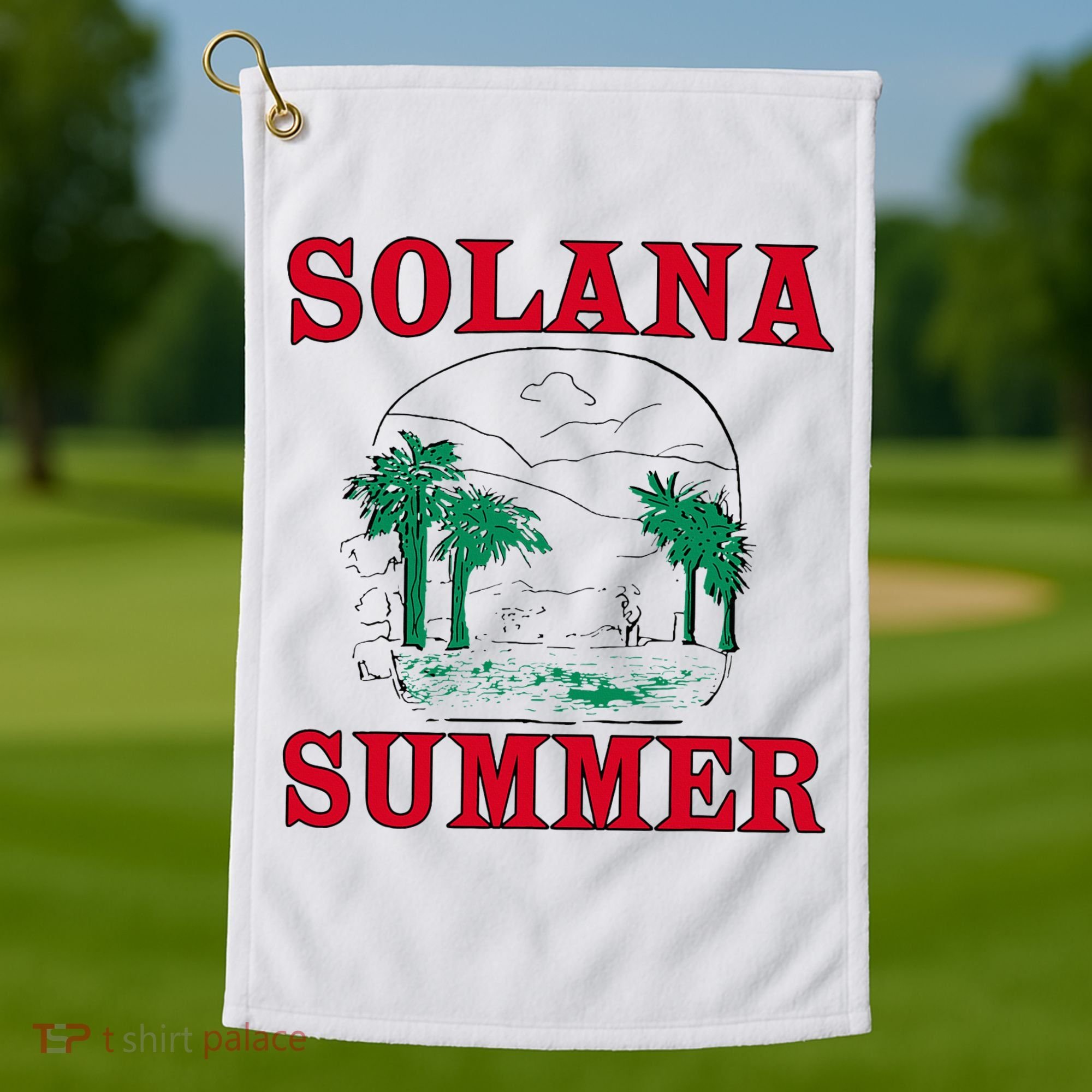 Solana Summer Golf Towel