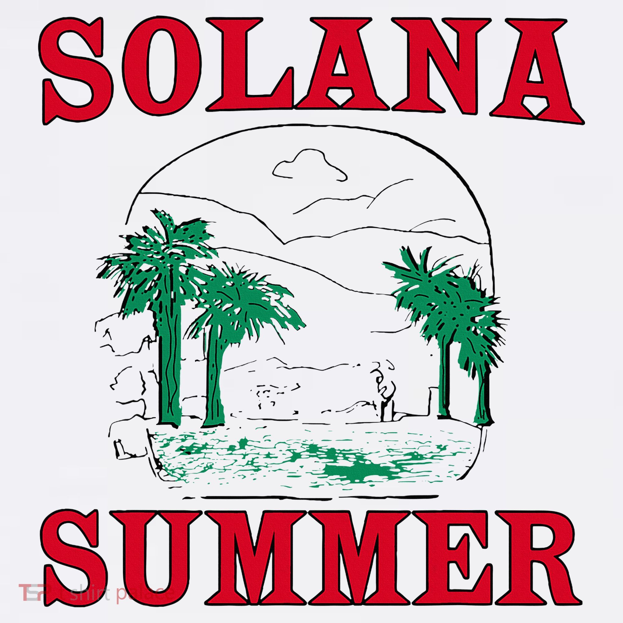 Solana Summer Golf Towel