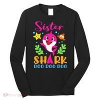 Sister Shark Sister Shark Lover Family Mother's Day Long Sleeve Shirt thumb 0