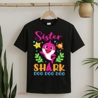 Sister Shark Sister Shark Lover Family Mother's Day T-Shirt thumb 2