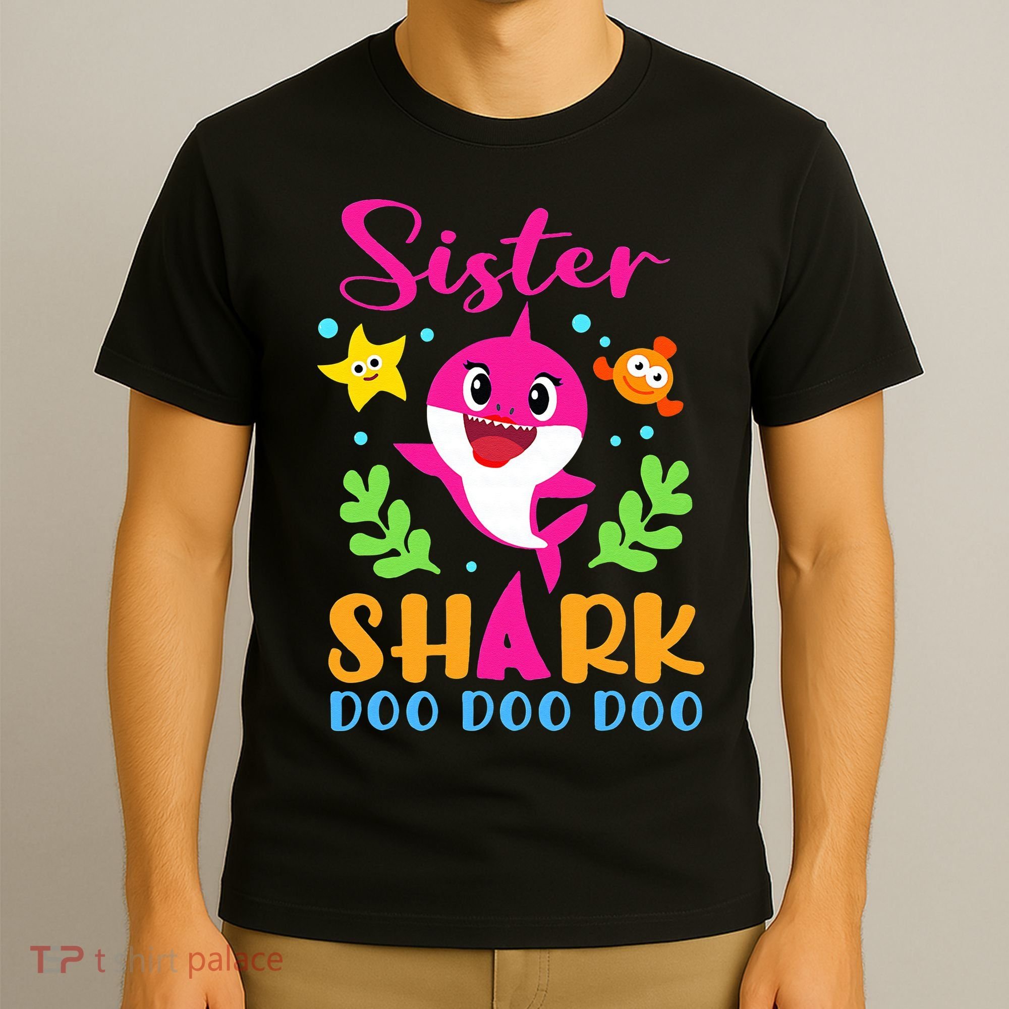Sister Shark Sister Shark Lover Family Mother's Day T-Shirt