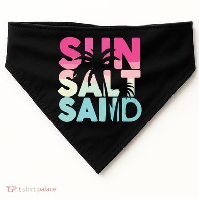 Sun Sand Salt Beach USA-Made Doggie Bandana