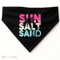 Sun Sand Salt Beach USA-Made Doggie Bandana thumb 0