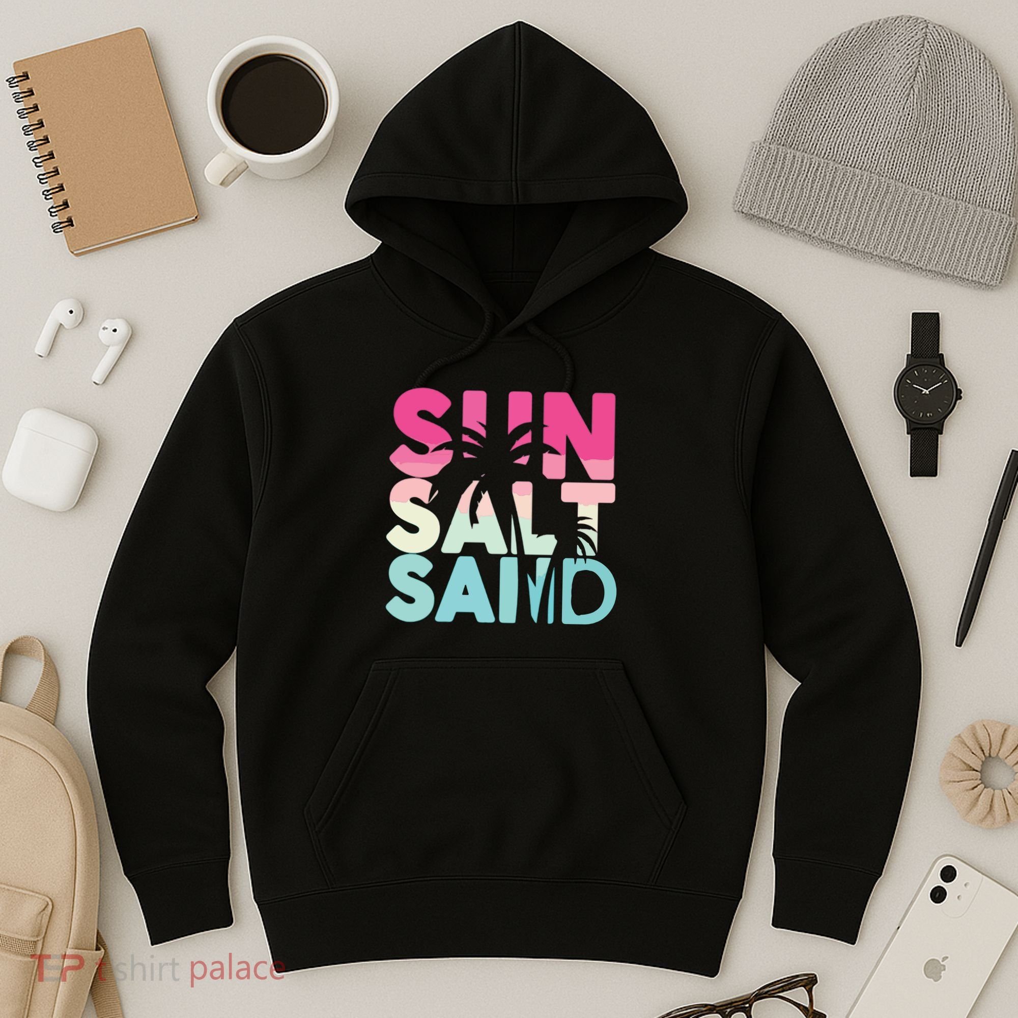 Sun Sand Salt Beach Hoodie