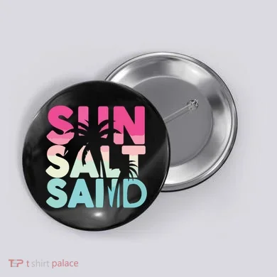 Sun Sand Salt Beach Button
