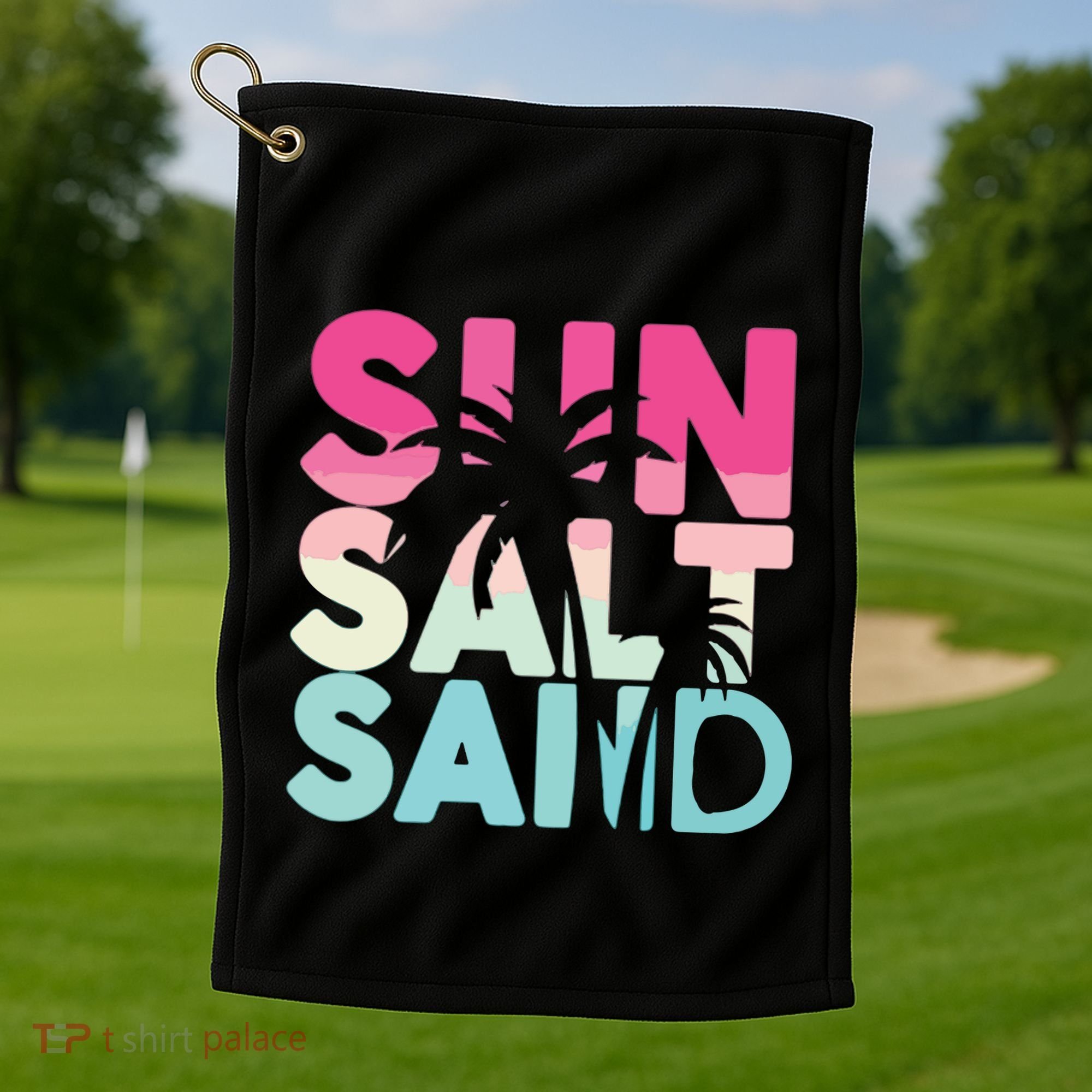 Sun Sand Salt Beach Golf Towel