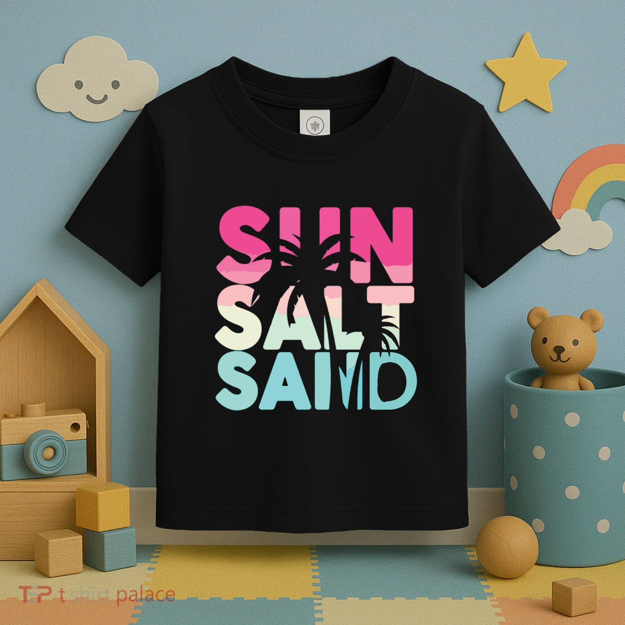 Sun Sand Salt Beach Toddler T-Shirt