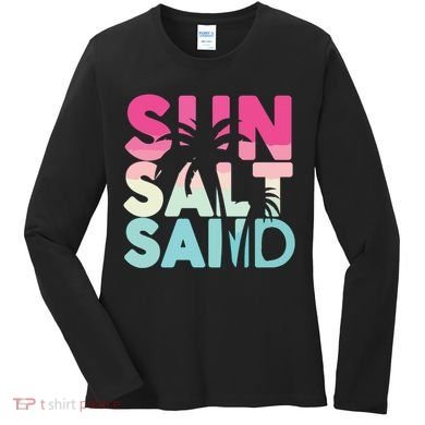Sun Sand Salt Beach Women's Long Sleeve Shirt