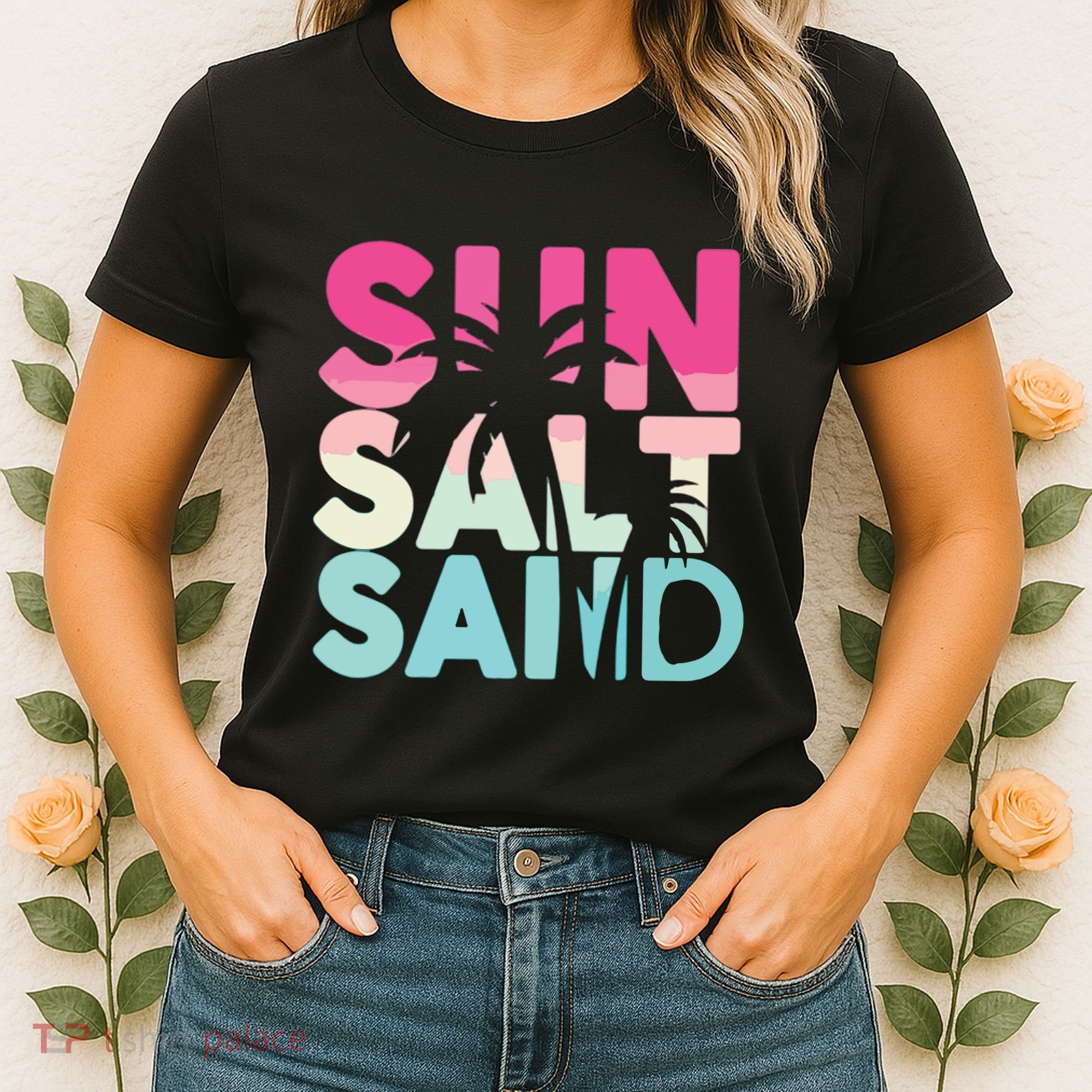 Sun Sand Salt Beach Women's T-Shirt