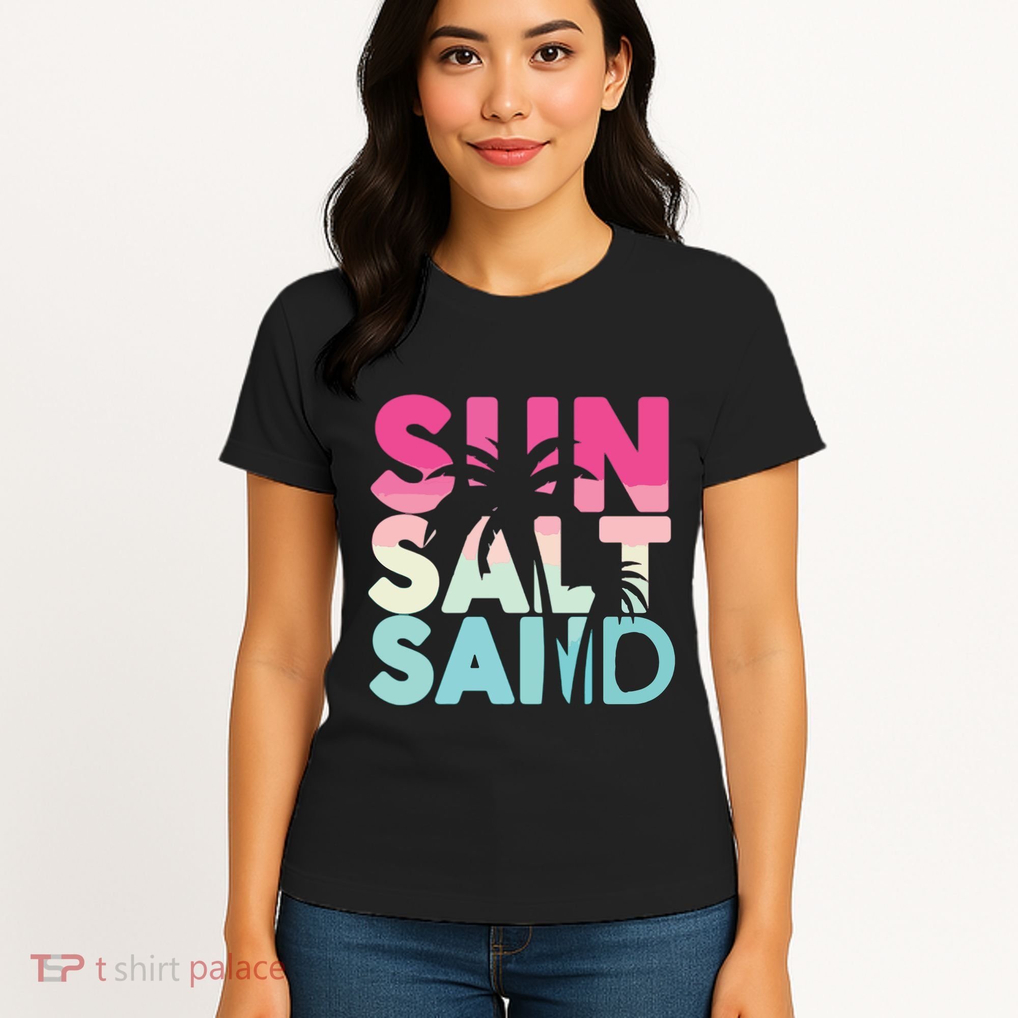 Sun Sand Salt Beach Women's T-Shirt