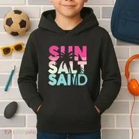 Sun Sand Salt Beach Kids Hoodie thumb 2