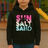 Sun Sand Salt Beach Kids Hoodie thumb 3