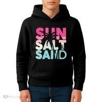Sun Sand Salt Beach Kids Hoodie thumb 4