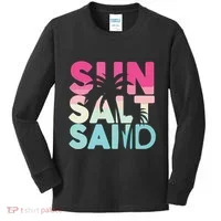 Sun Sand Salt Beach Kids Long Sleeve Shirt thumb 0