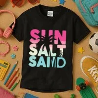 Sun Sand Salt Beach Kids T-Shirt thumb 3