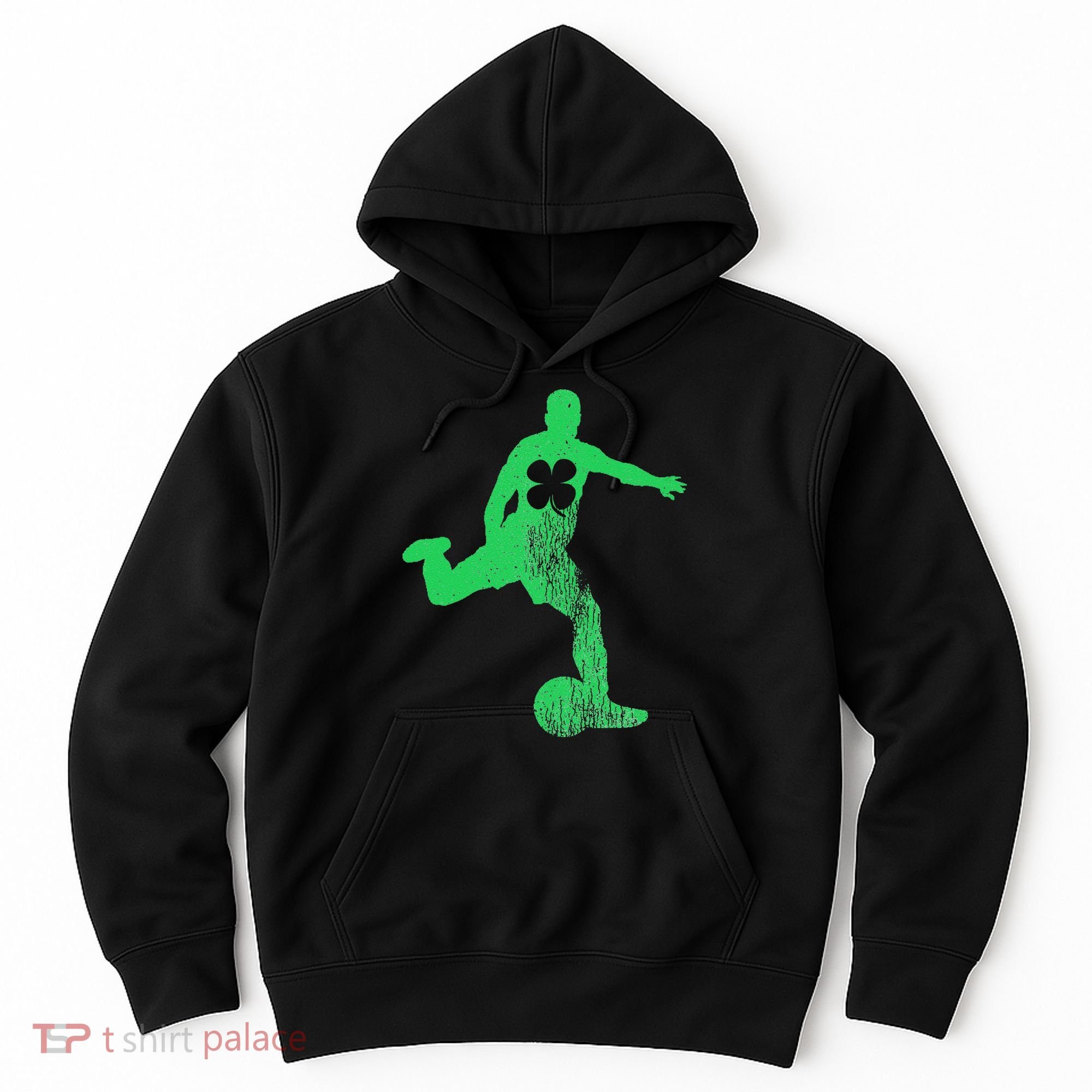 Soccer Shamrock St. Patrick's Day Irish Saint Paddy'ss Hoodie