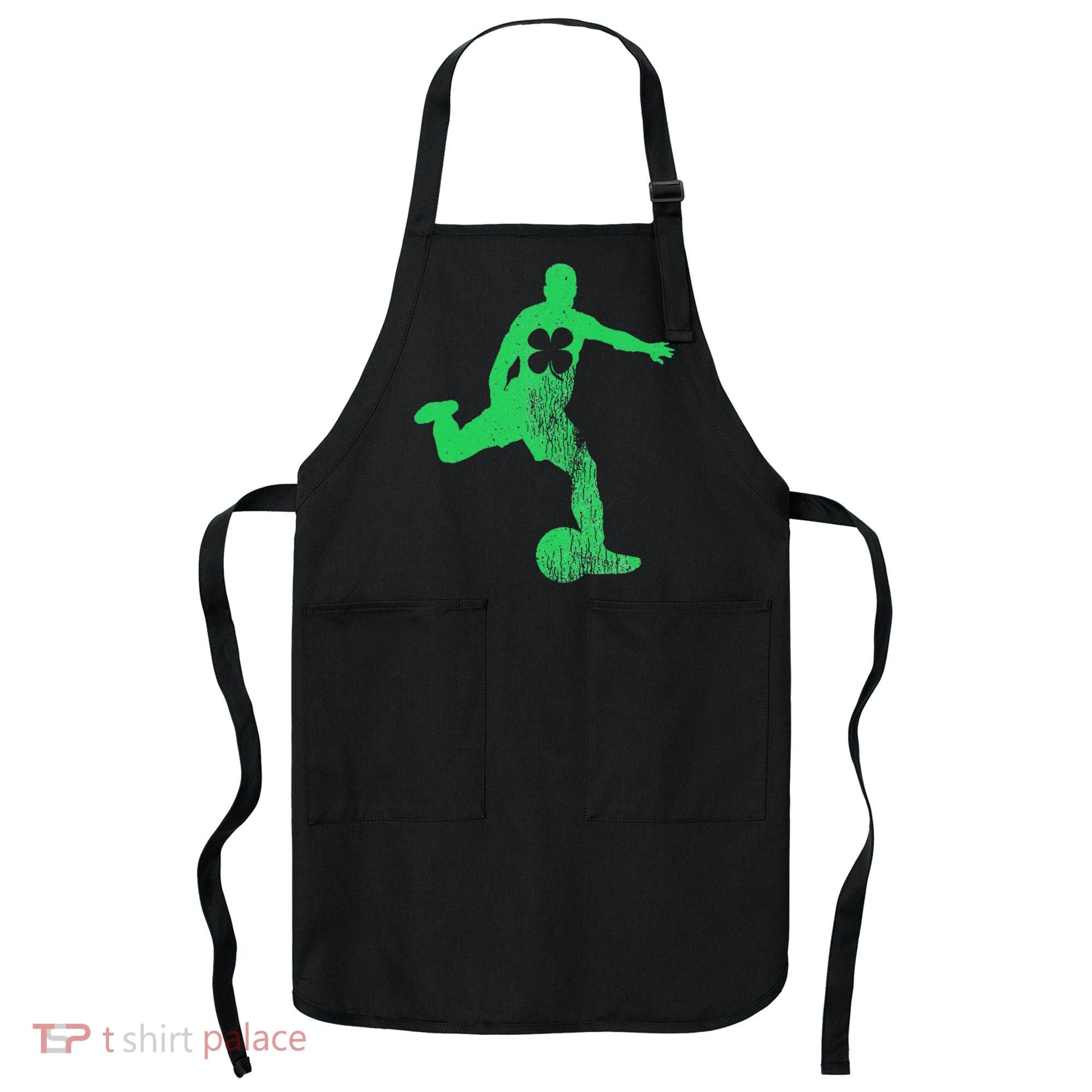 Soccer Shamrock St. Patrick's Day Irish Saint Paddy'ss Apron