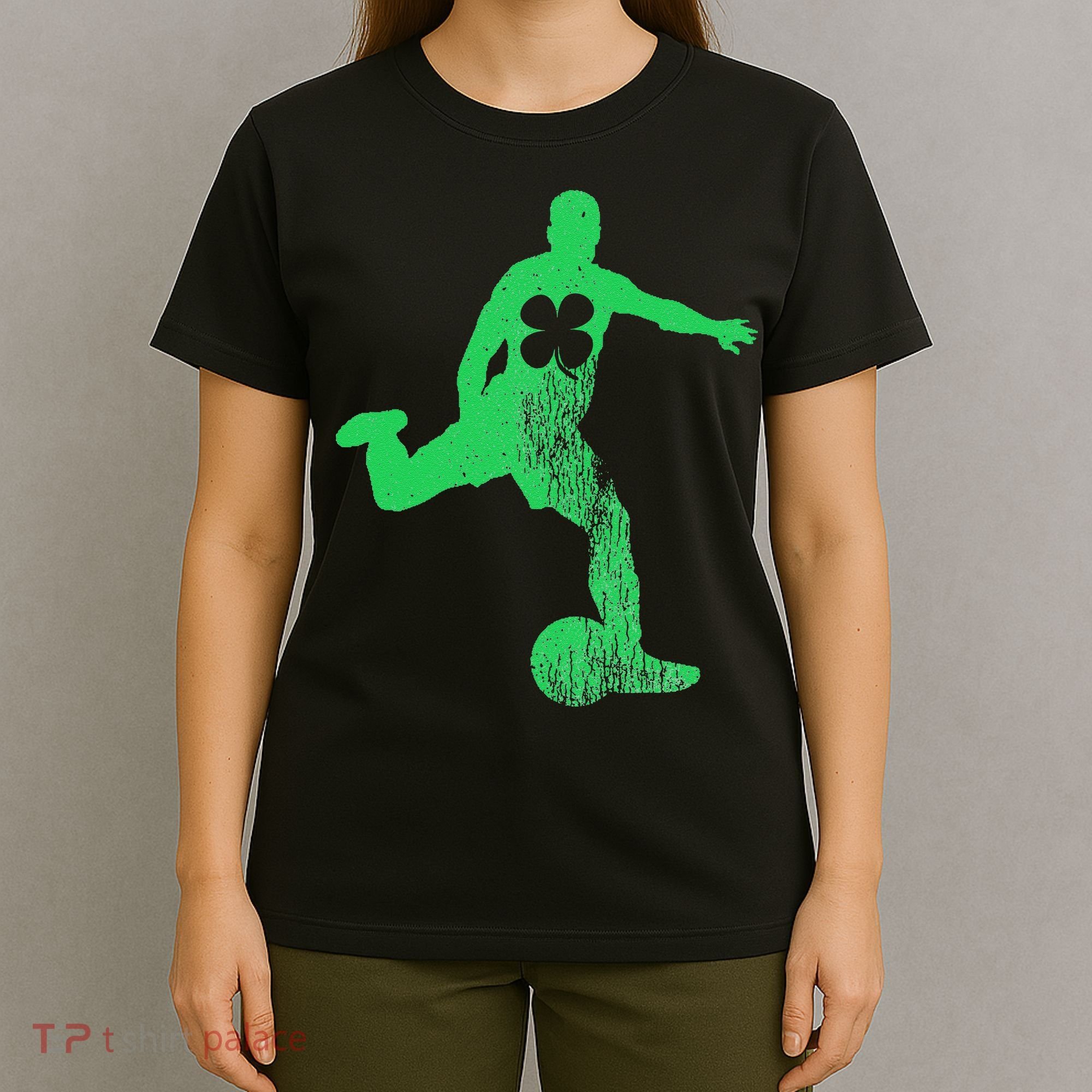 Soccer Shamrock St. Patrick's Day Irish Saint Paddy'ss T-Shirt