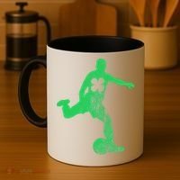 Soccer Shamrock St. Patrick's Day Irish Saint Paddy'ss Coffee Mug thumb 4