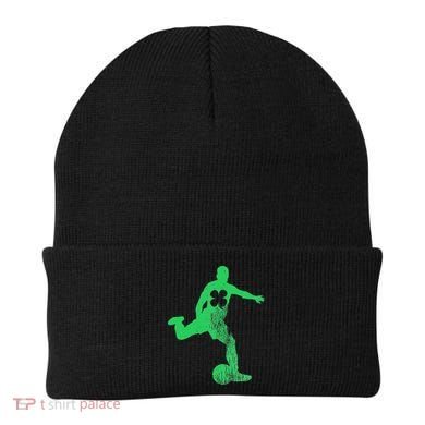 Soccer Shamrock St. Patrick's Day Irish Saint Paddy'ss Beanie