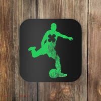 Soccer Shamrock St. Patrick's Day Irish Saint Paddy'ss Coaster thumb 0