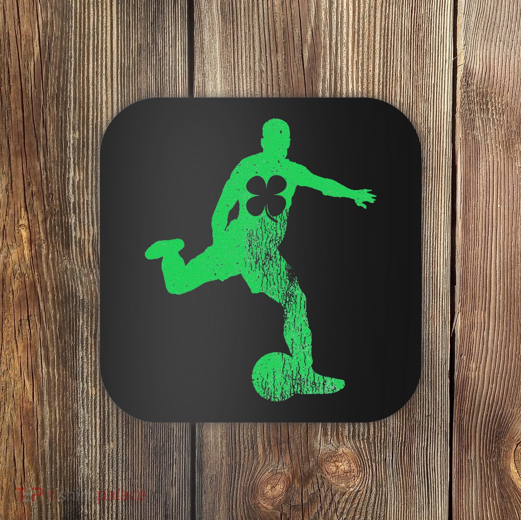 Soccer Shamrock St. Patrick's Day Irish Saint Paddy'ss Coaster