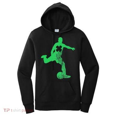 Soccer Shamrock St. Patrick's Day Irish Saint Paddy'ss Women's Hoodie