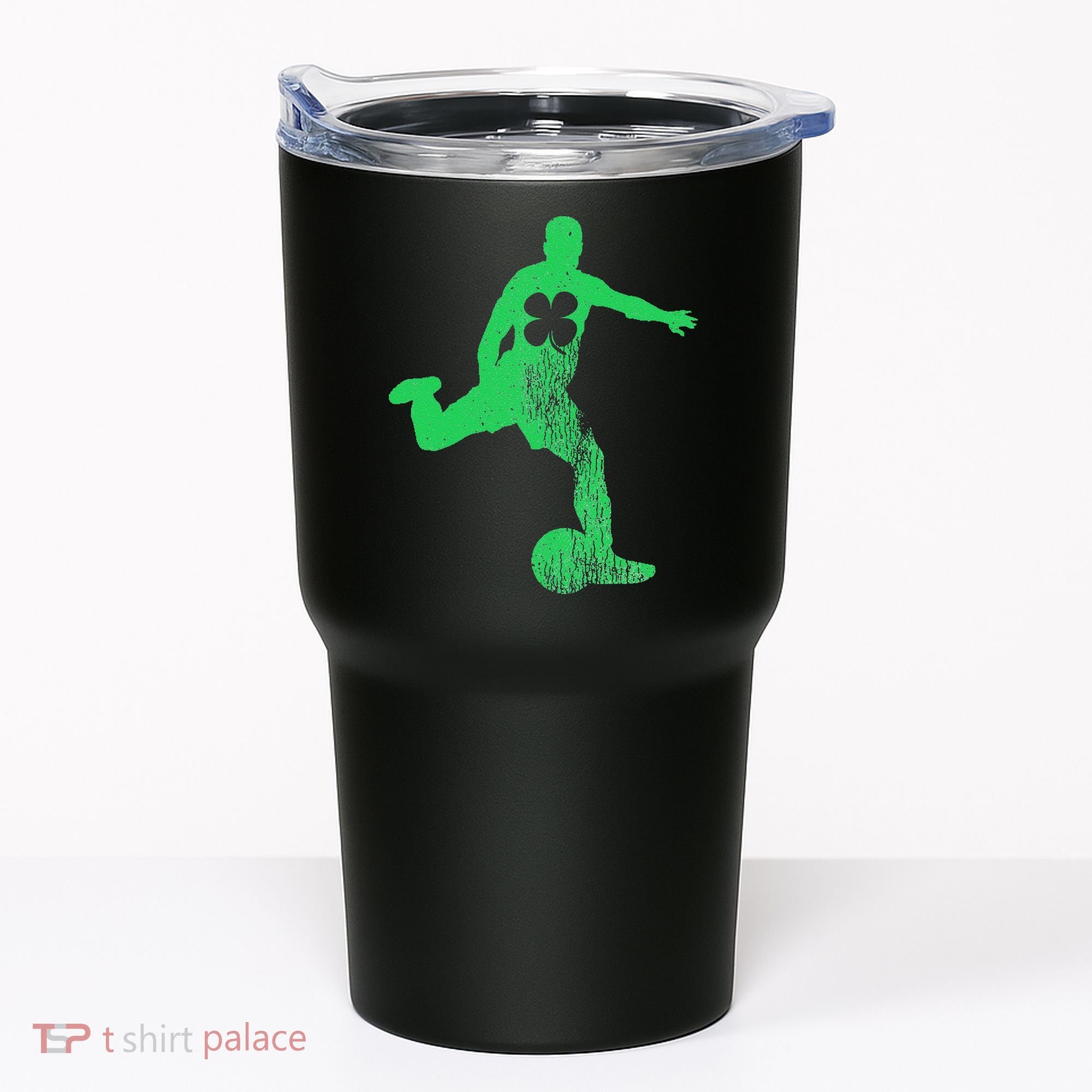 Soccer Shamrock St. Patrick's Day Irish Saint Paddy'ss Tumbler