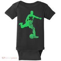 Soccer Shamrock St. Patrick's Day Irish Saint Paddy'ss Baby Bodysuit thumb 0