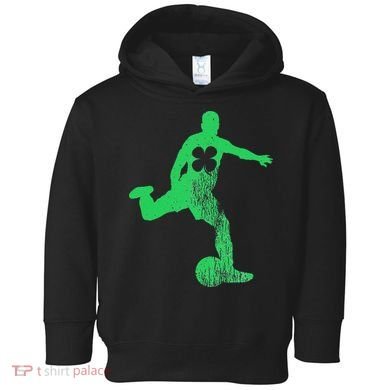 Soccer Shamrock St. Patrick's Day Irish Saint Paddy'ss Toddler Hoodie