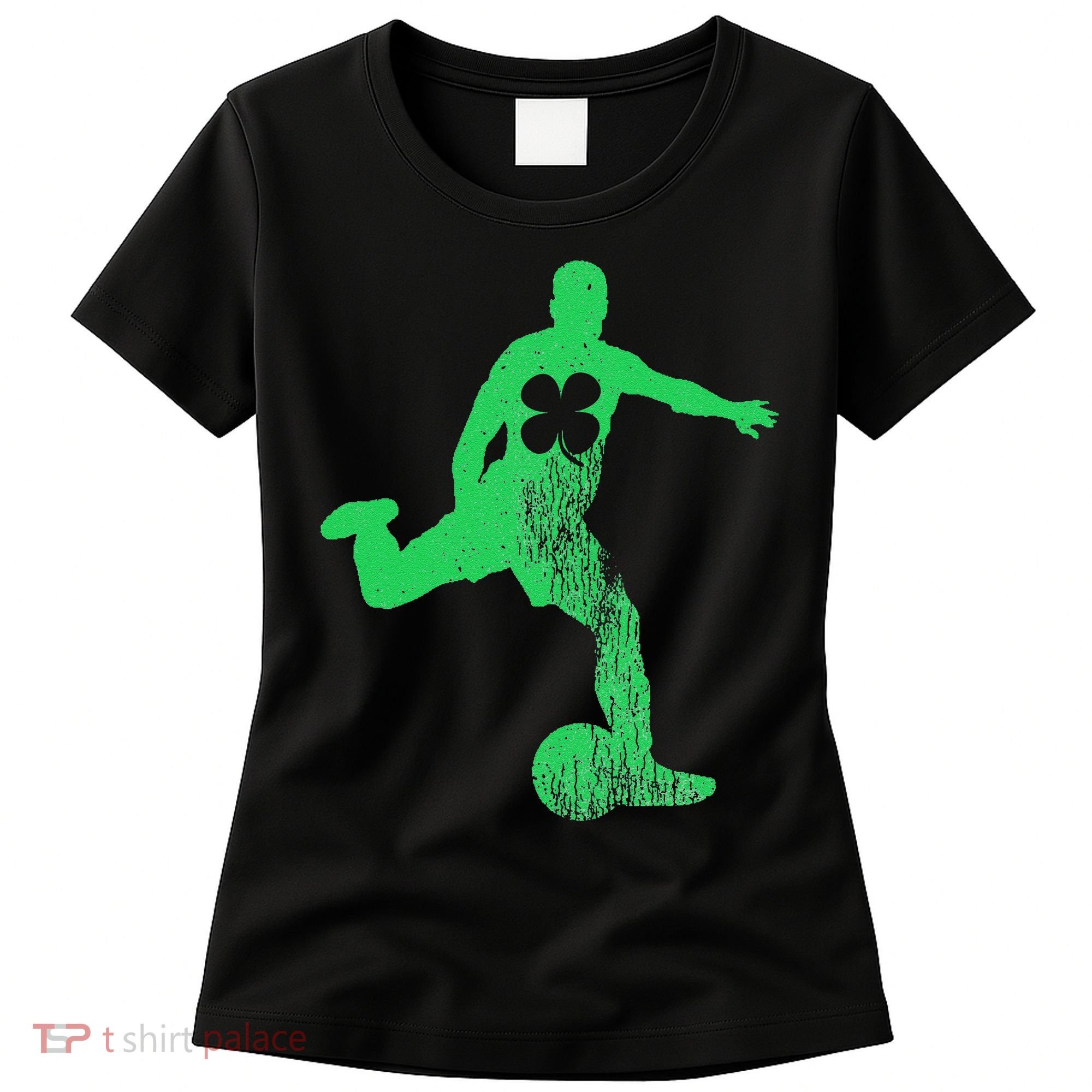 Soccer Shamrock St. Patrick's Day Irish Saint Paddy'ss Women's T-Shirt