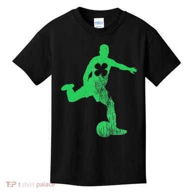 Soccer Shamrock St. Patrick's Day Irish Saint Paddy'ss Kids T-Shirt