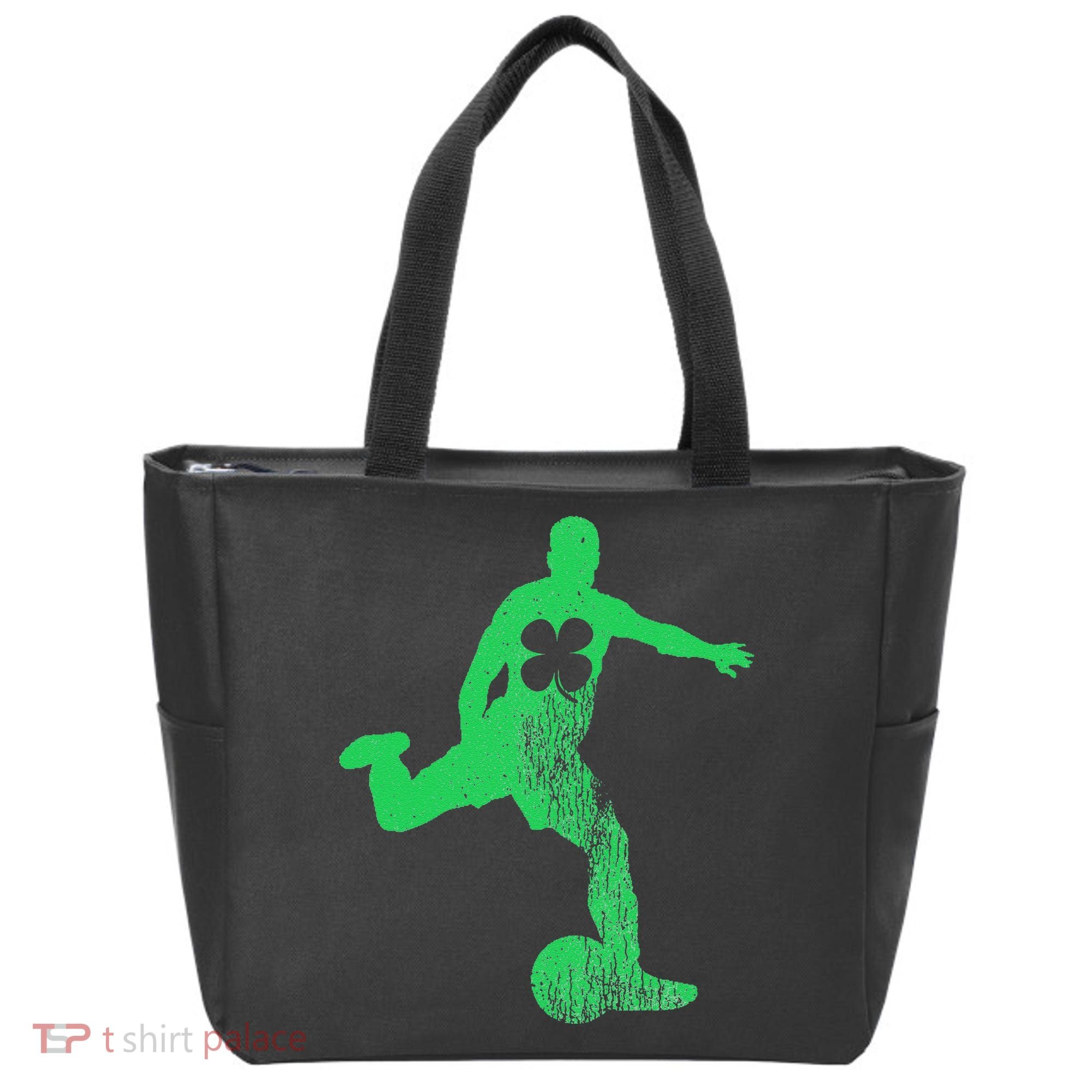 Soccer Shamrock St. Patrick's Day Irish Saint Paddy'ss Tote Bag