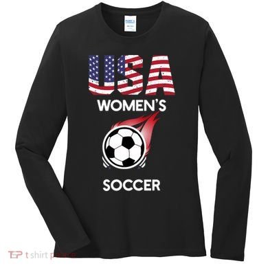 Support 'S Soccer Team USA Women's Long Sleeve Shirt
