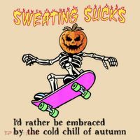 Sweating Sucks Skeleton Pumpkin Skateboard Tote Bag thumb 4