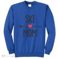Ski Skier Skiing Mom Gift Sweatshirt thumb 0