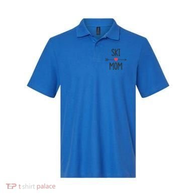 Ski Skier Skiing Mom Gift Polo
