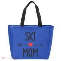 Ski Skier Skiing Mom Gift Tote Bag thumb 0