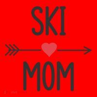 Ski Skier Skiing Mom Gift Santa Hat thumb 1